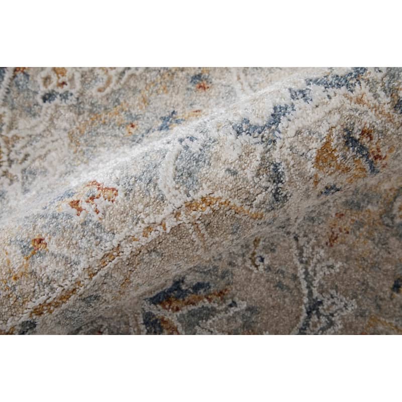 Grand Bazaar Hyannis Machine Made Distressed Transitional Area Rug