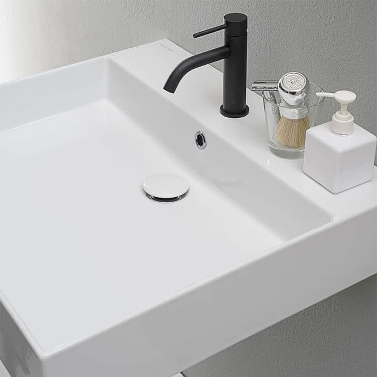 Nameeks Scarabeo 5146-One Hole Teorema 2.0 Plus 23-5/8" Square Ceramic