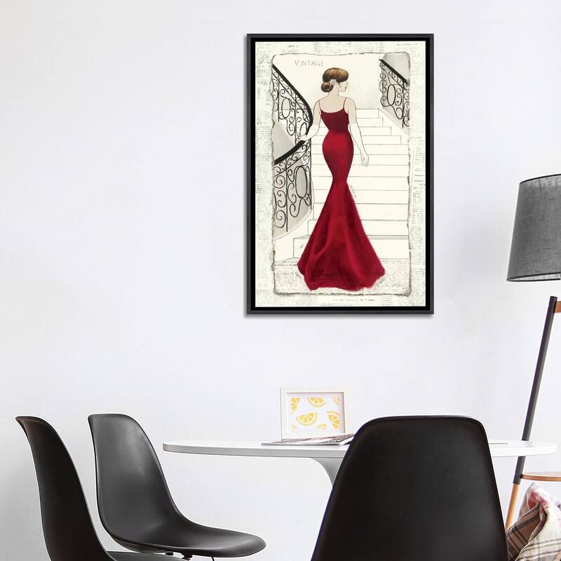 iCanvas "La Belle Rouge" by Emily Adams Framed