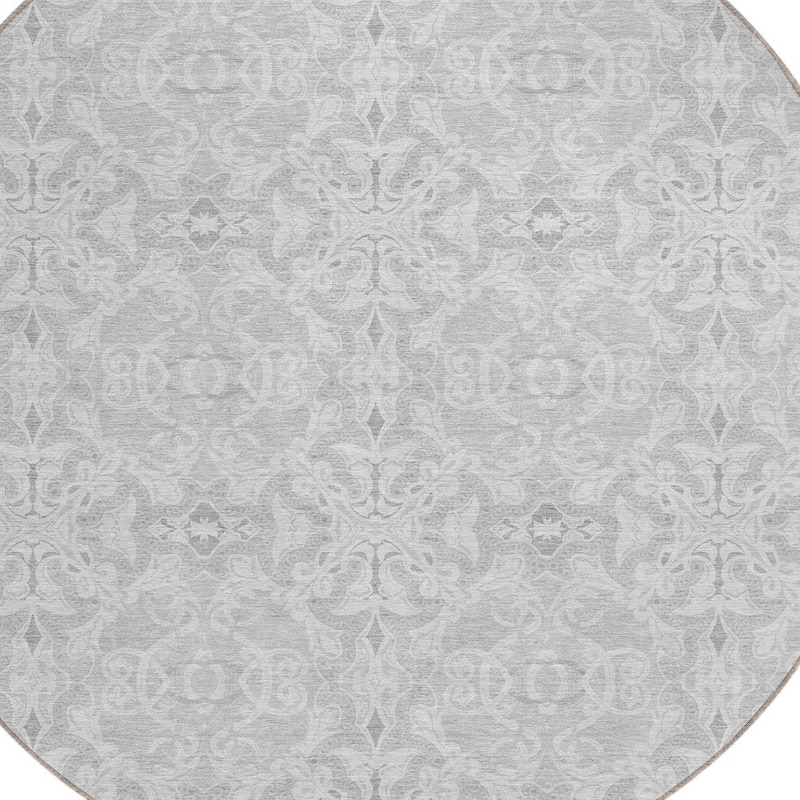 HomeRoots Medallion Transitional Rectangle Outdoor Rug