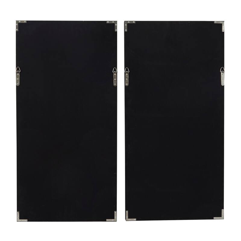 White Paper Handmade 3D Origami Geometric Shadow Box with Black Frame (Set of 2)