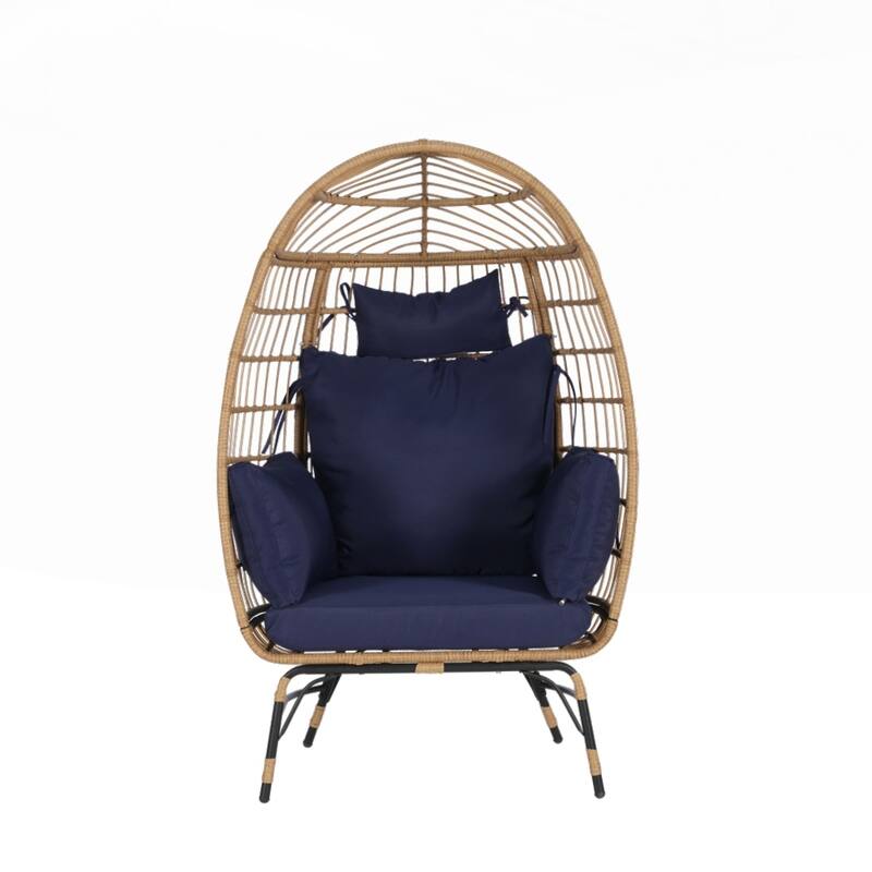 Oversized Large Egg ChairS with Ottoman