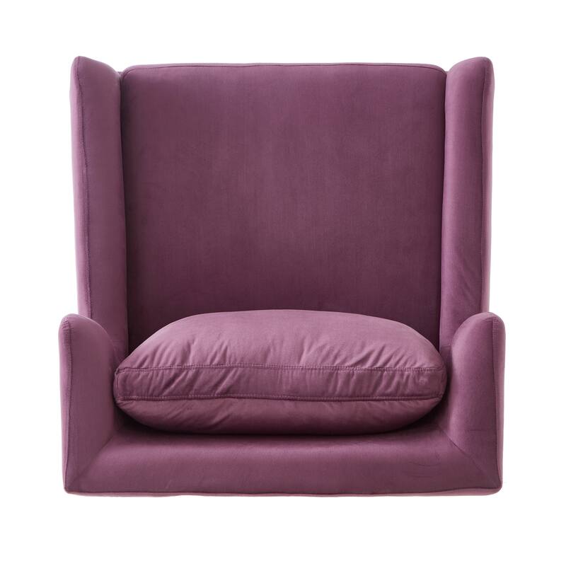 Modern Armchair Velvet Accent Chair Reading Chair Single Sofa Chair for Living Room, Bedroom, or Reading Corner