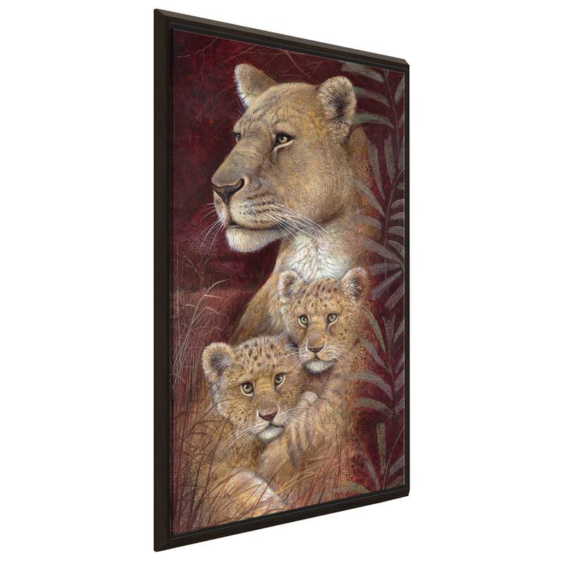 "Serengeti Twins" by Ruane Manning Print on Floating Canvas