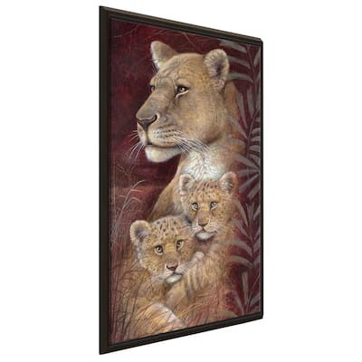 "Serengeti Twins" by Ruane Manning Print on Floating Canvas