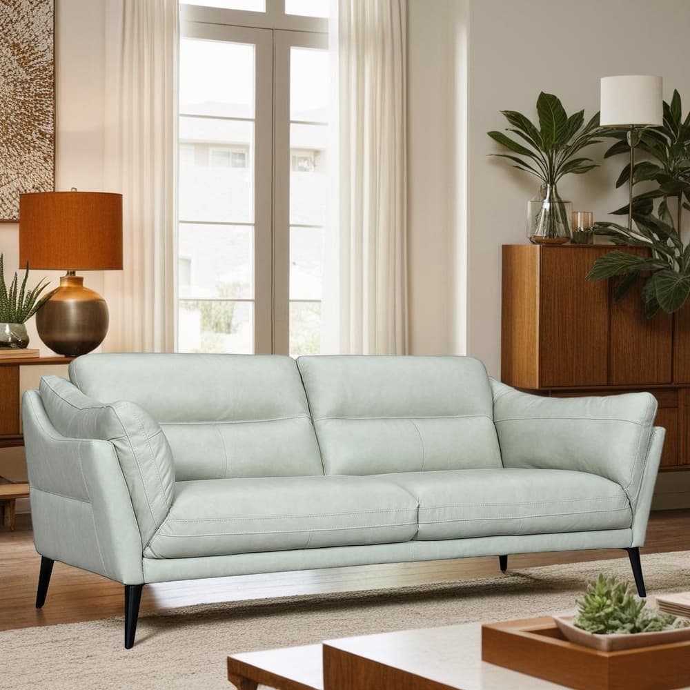 Franz 87" Modern Leather Sofa