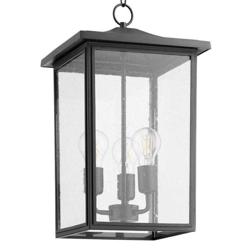 Quorum International Riverside 3 Light 11" Wide Outdoor Pendant - Noir