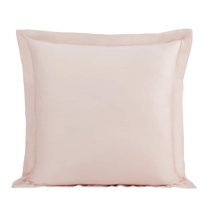 HiEnd Accents Premium 100% Lyocell Silky Soft Modern Contemporary Euro Sham Pillow Cover, 27" x27"