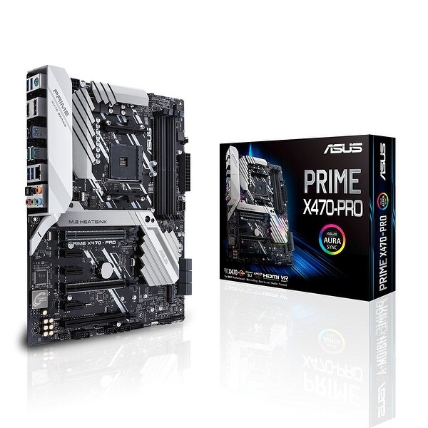 ASUS Prime X470-Pro Gaming X470 AMD AM4 Ryzen 2 DDR4 ATX Desktop Motherboard
