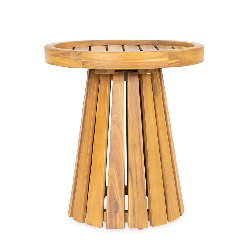 Christopher Knight Home Zephyron Acacia Wood Side Table with Natural Grain