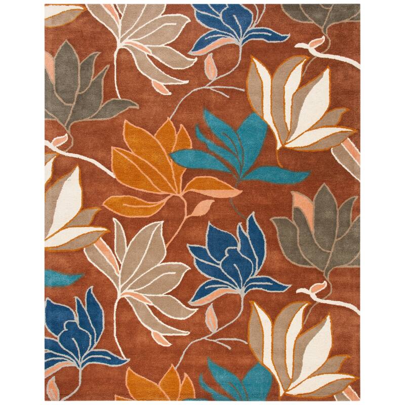 SAFAVIEH Handmade Soho Siobhan Floral N.Z. Wool Rug