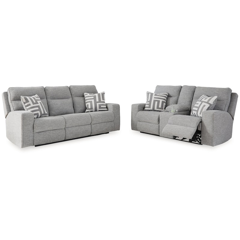 Signature Design by Ashley Biscoe Gray 2-Piece Upholstery Package - 88" W x 43" D x 42" H