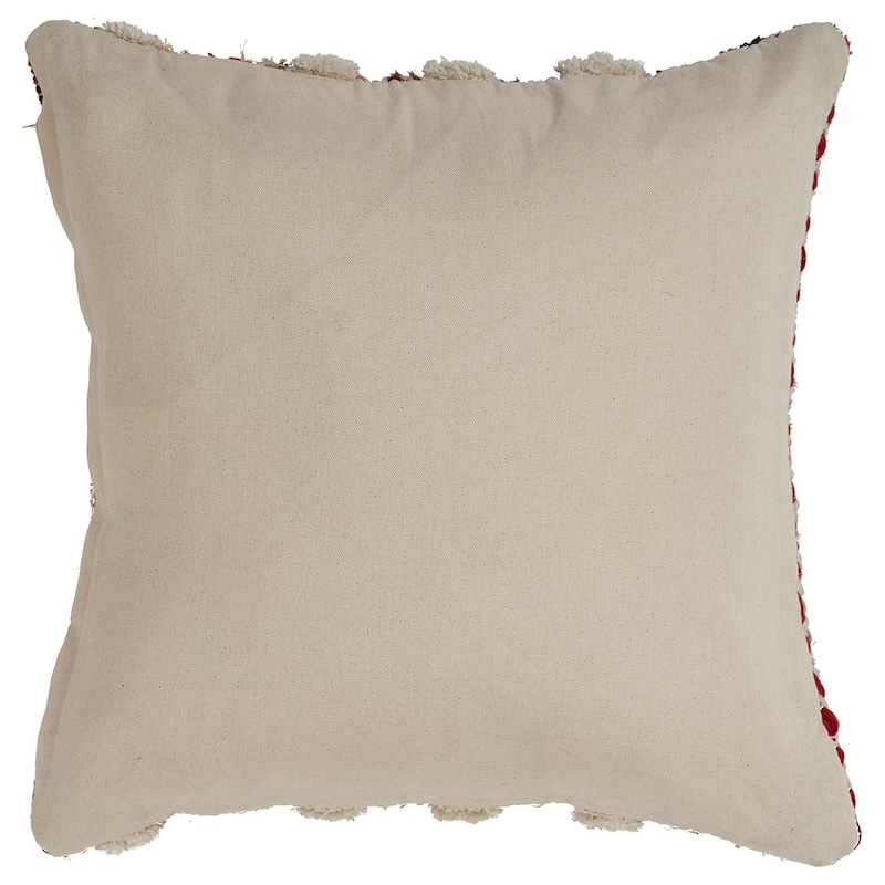 Sevita White Chevron Striped Multi Throw Pillow 18 inch