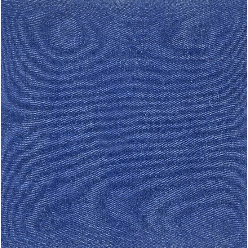 Textured Cotton Square Throw Pillow - 20" - Blue