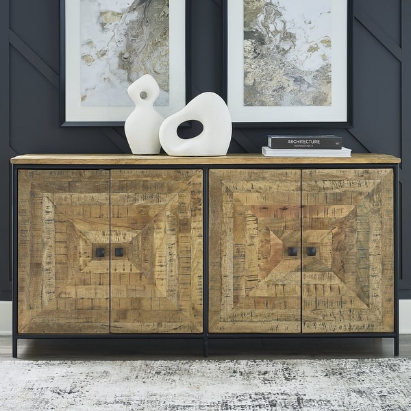 Camney Accent Cabinet - Brown/Black Camney Accent Cabinet - Brown/Black