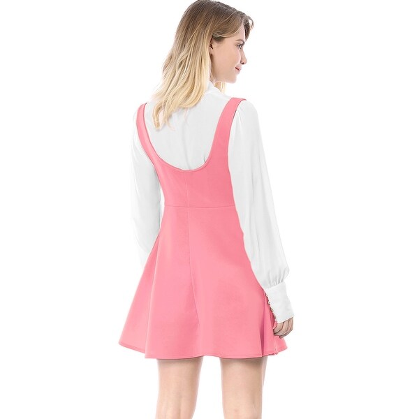 overall pink dress