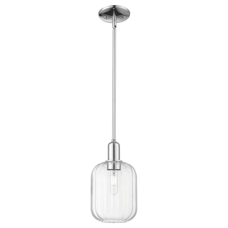 Innovations Lighting 716-1S-12-7 Preston Pendant Preston 7" Wide Mini - Polished Chrome / Clear