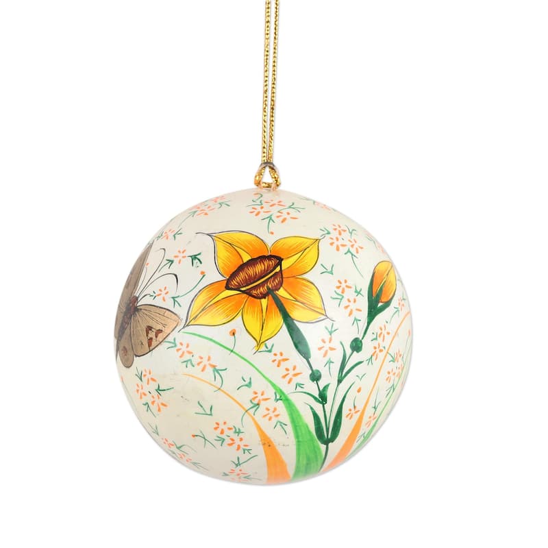 Novica Handmade Early Spring Papier-Mache Holiday Ornaments (Set Of 4)