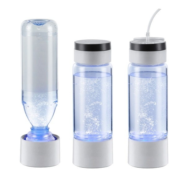 Hydrogen Water Bottle Generator with Nasal Inhalation Tube and