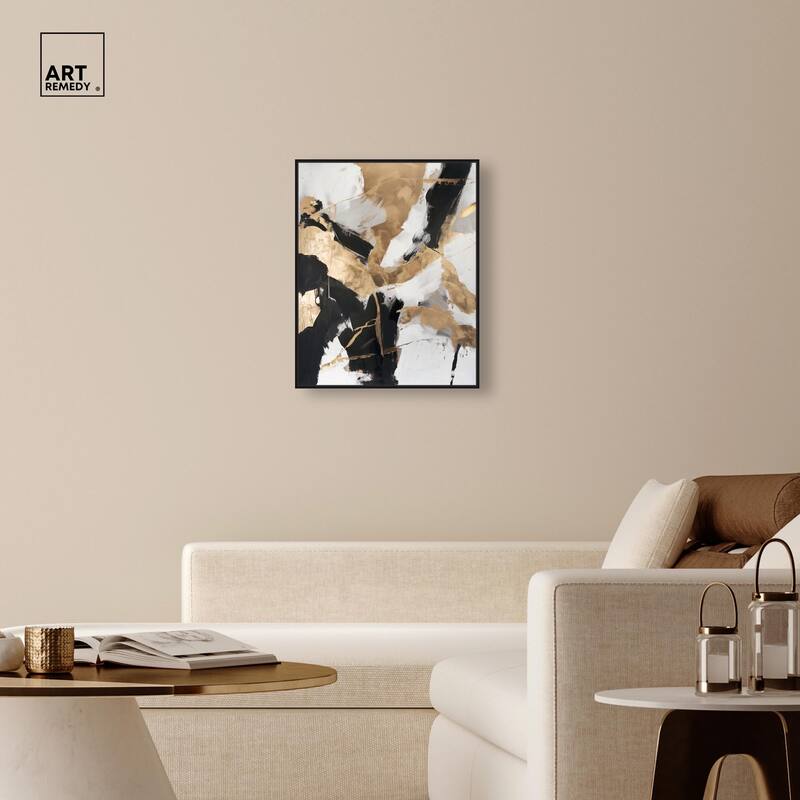 Cracked Gilt II Canvas by Art Remedy