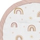 preview thumbnail 3 of 2, Boho Rainbow Girl Baby Tummy Time Playmat - Blush Pink Dusty Rose Gold Yellow Mauve Taupe Beige Tan Bohemian Stars Sun Celestial
