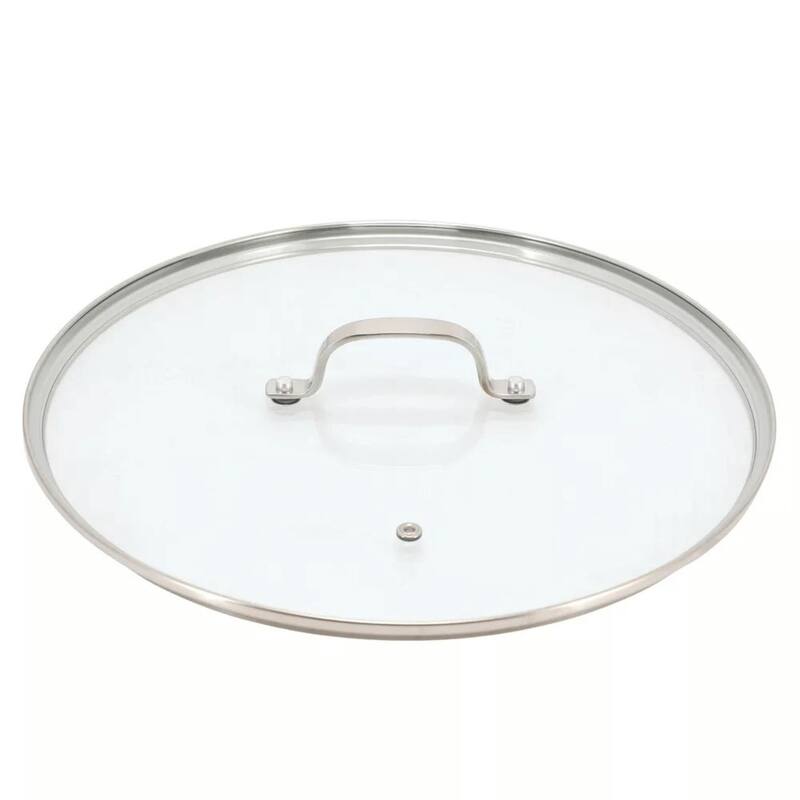 Better Chef 12.5-Inch 3-Ply Stainless Steel Nonstick Wok with Lid