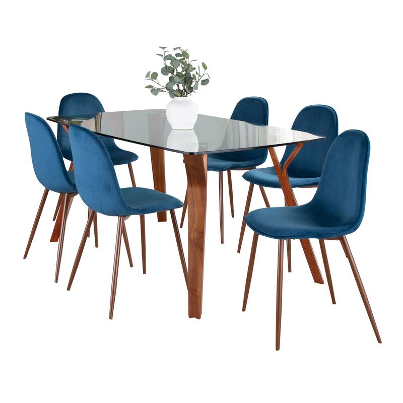 Carson Carrington Sala Stone 7-Piece Rectangular Dining Set