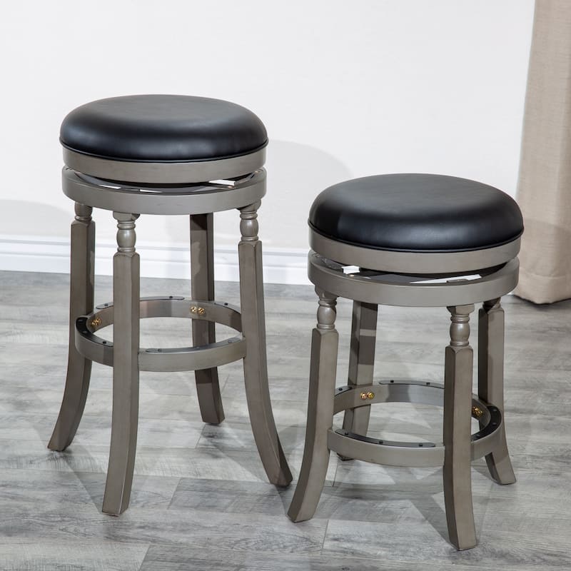 DTY Indoor Living Palmer Lake Backless Swivel Counter or Bar Stool