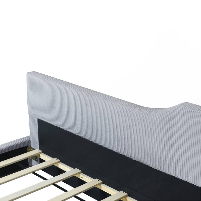 Upholstered L-Shaped Daybed for Relaxing and Hosting,Perfect for Various Home Decor Styles
