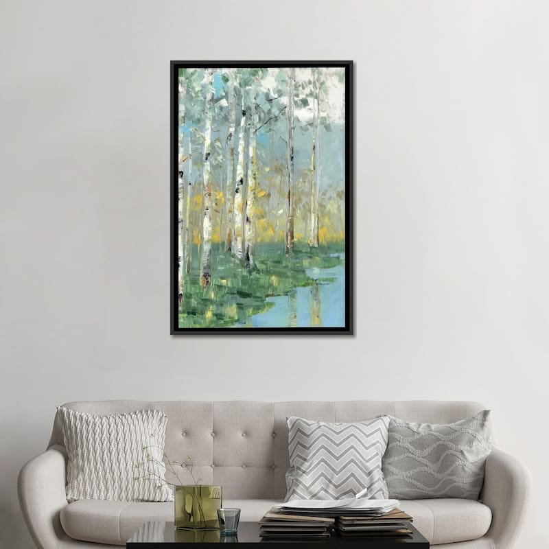 iCanvas "Birch Reflections III" by Sally Swatland Framed Canvas Print