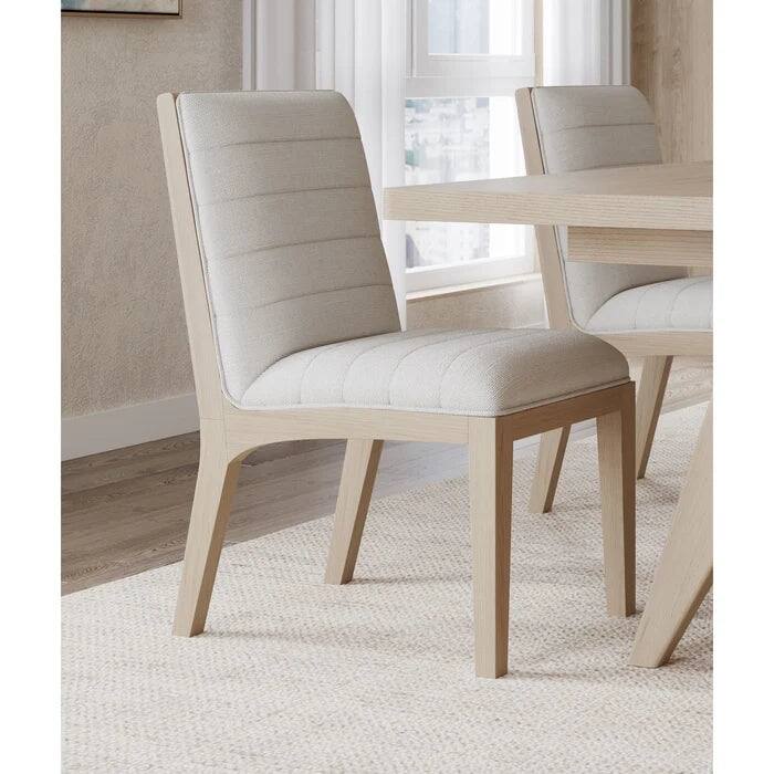 Linwood Solid Wood Dining Chair in Ginger and Natural Linen (Solid Wood Dining Chair (4 qty)
