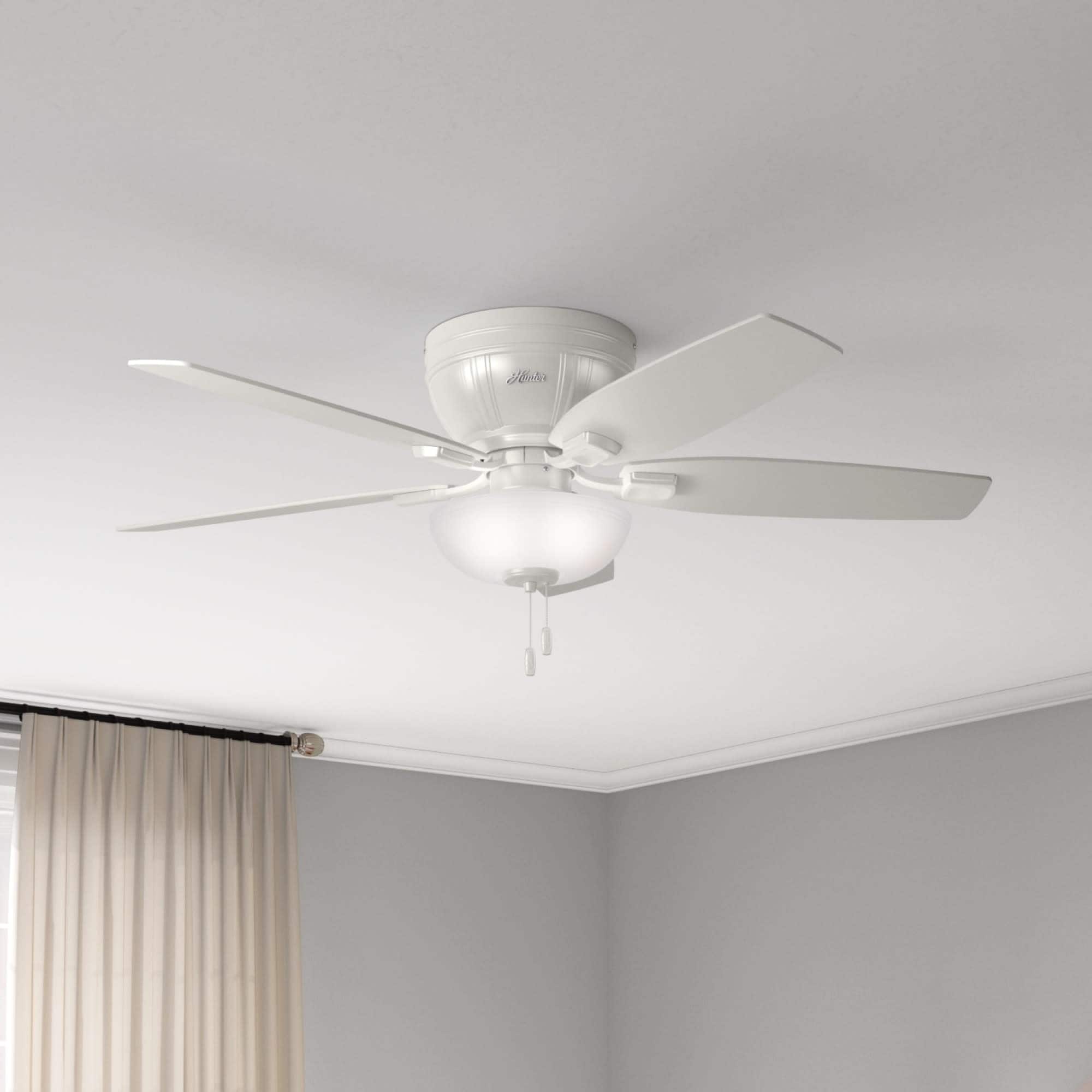 Hunter 52" Kenbridge Low Profile Ceiling Fan with LED Light Kit and Pull Chain