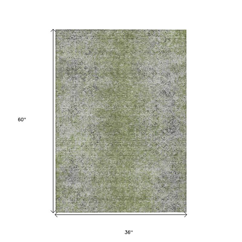 HomeRoots Oriental Transitional Rectangle Outdoor Rug