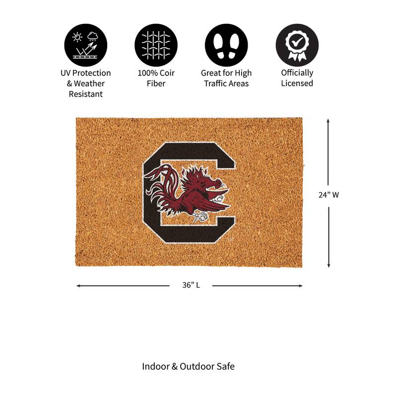 University of South Carolina Full Color Indoor/Outdoor Coir Mat