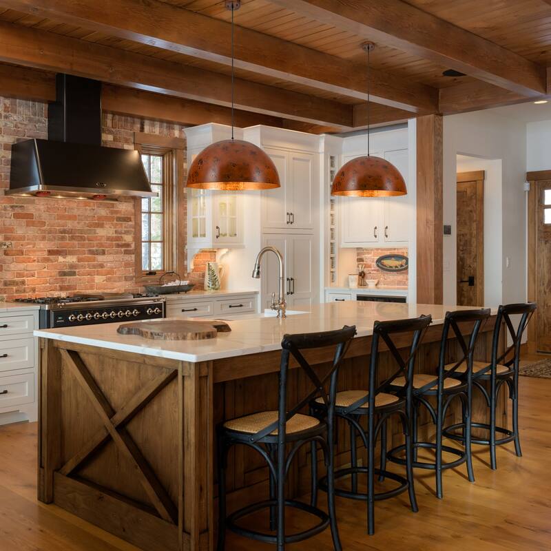 Industiral Metal Pendant Light Fixture Dome for Kitchen Island