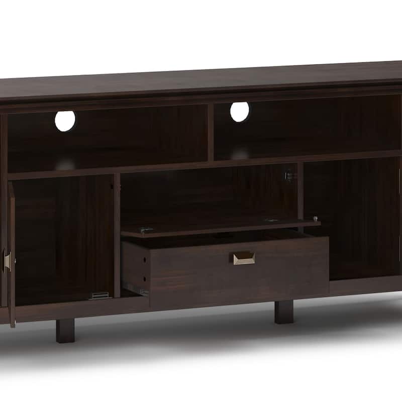 WYNDENHALL Stratford SOLID WOOD 72" Wide TV Media Stand For TVs up to 80"