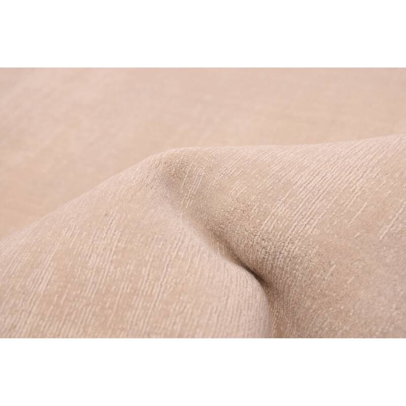 ECARPETGALLERY Hand Loomed Kashkuli Gabbeh Light Khaki Wool Rug - 8'7 x 11'8