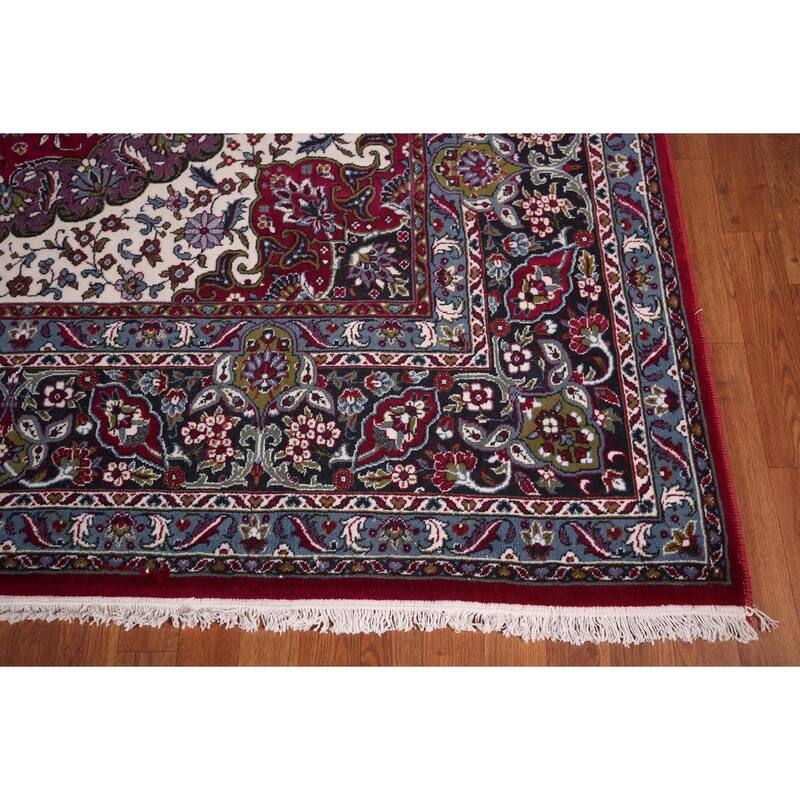 Traditional Kashan Turkish Large Rug Machine Made Carpet - 9'8" x 13'6"
