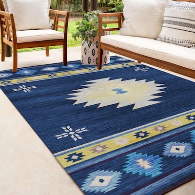 Indoor/ Outdoor Sonora Global Traditional Washable Rug