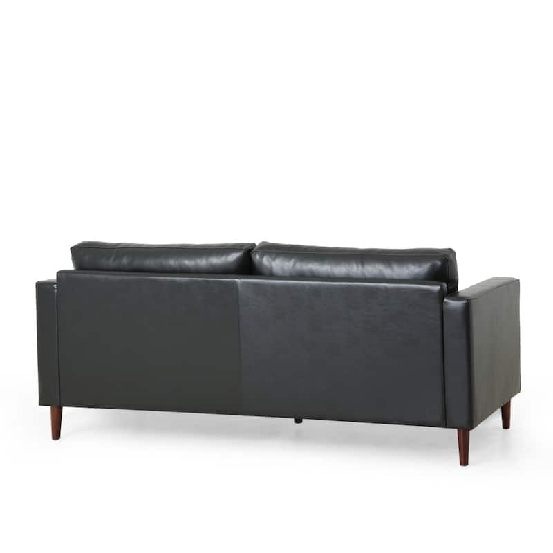Comfy 3-seat Sofa with Wooden Legs