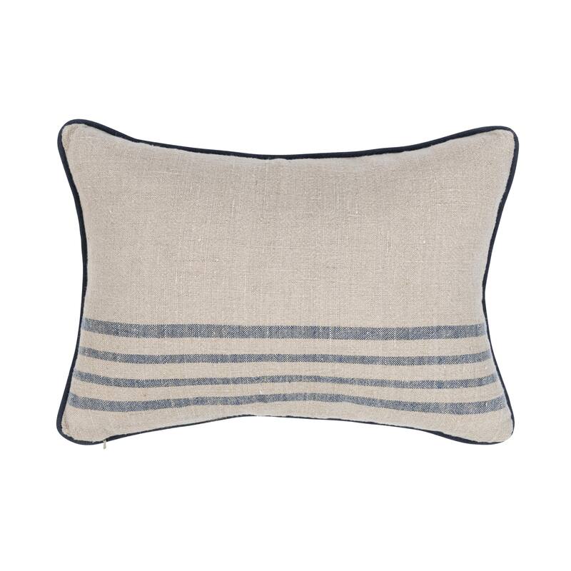 Villa by Classic Home Newport Linen Fabric Throw Pillow