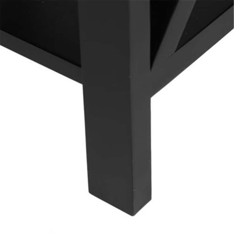 Modern Nightstand with Drawer and Shelf Stylish and Functional Bedside Table for Organized Living