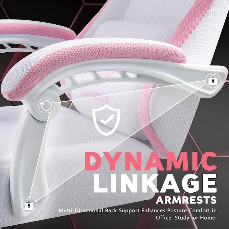 Bossin Gaming Chairs with Footrest, Big and Tall Chair 350lb Capacity, Racing Style Computer Chair with Ergonomic Lumbar Support