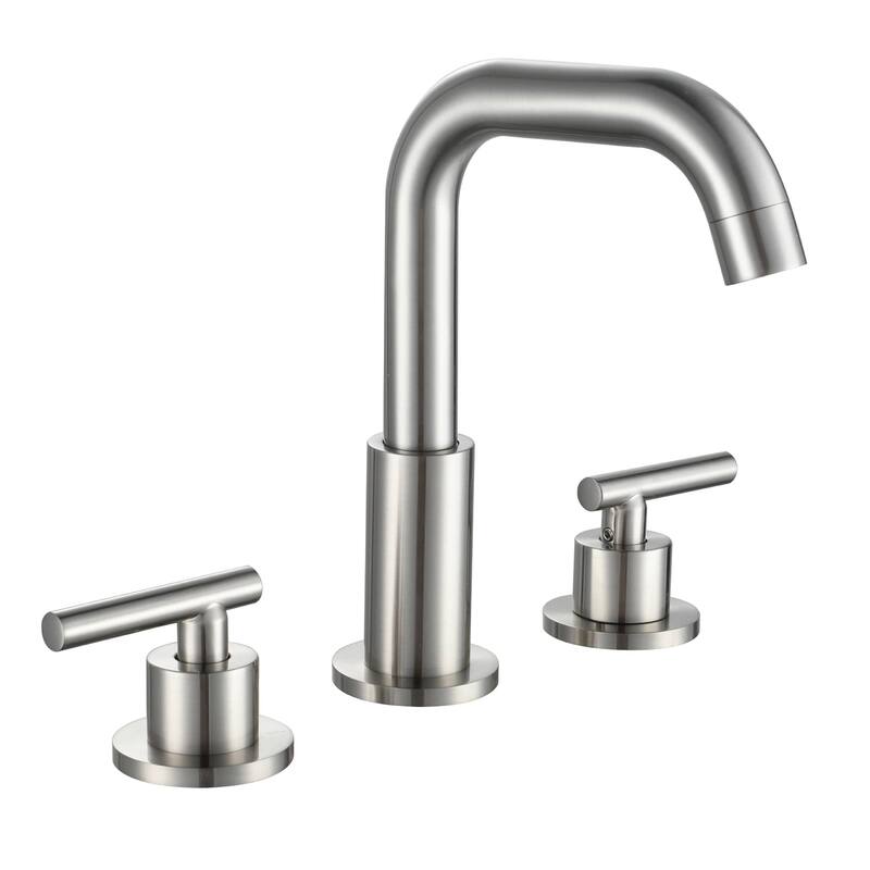 Widespread Bathroom Sink Faucet 3 Holes Bathroom Faucet 8 Inch Double Handle Vanity Basin Faucets