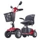 preview thumbnail 2 of 26, Mobility Scooter for Adults & Seniors - Folding Electric Powered Mobility Scooter Red 4 wheels
