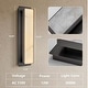 preview thumbnail 22 of 34, KAYLA 1-Light Gold LED Wall Sconce, Natural Alabaster Wall Sconce,Outdoor Sconce Rectangular Bedside Wall Lighting