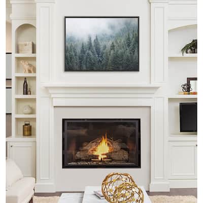 Kate and Laurel Sylvie Evergreen Dream 2 Framed Canvas by Emiko and Mark Franzen