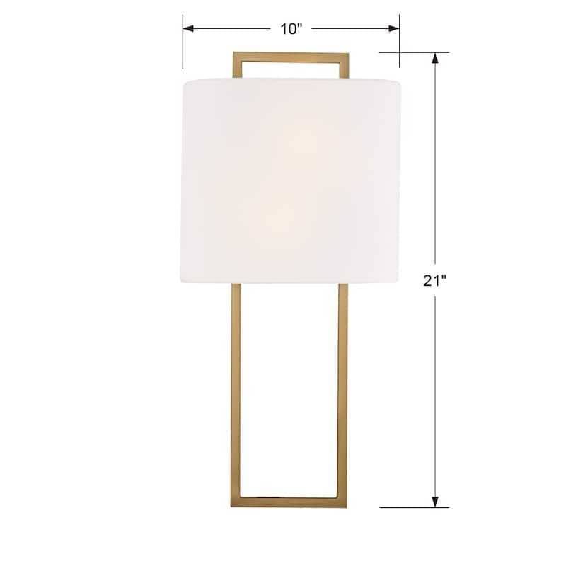 Crystorama Lighting Group Fremont 2 Light 21" Tall Wall Sconce