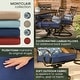 preview thumbnail 7 of 15, Hanover Montclair 7-Piece Dining Set in Navy Blue with 6 Swivel Rockers