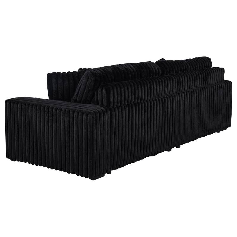 Jacana Corduroy Upholstered Dual Power Chaise Sofa